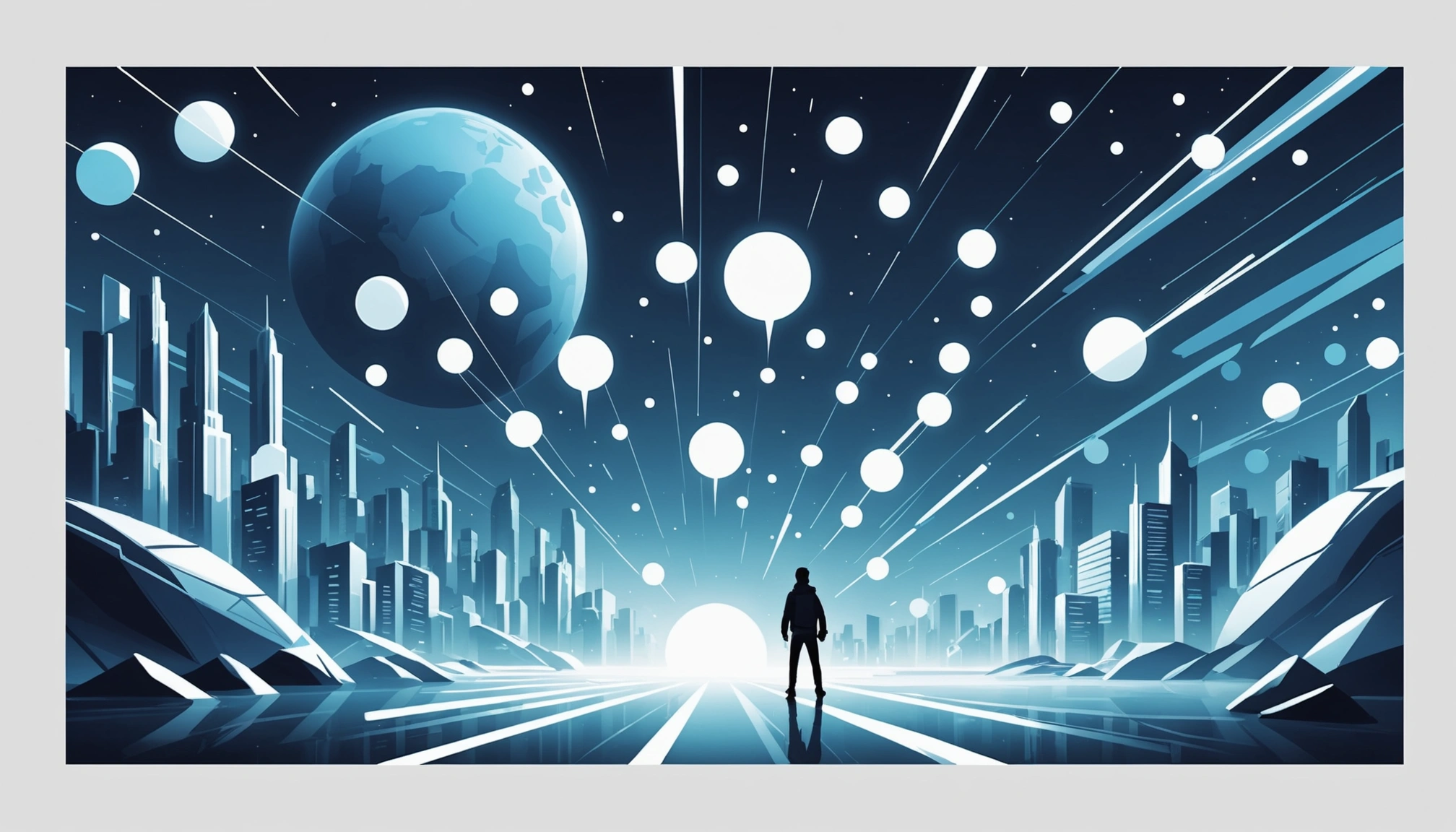 Where to Find Dropshippers Email Addresses, Digital art, technology concept, abstract, clean lines, minimalist, corporate blue and white, data visualization, glowing nodes, wordpress, php, html, css