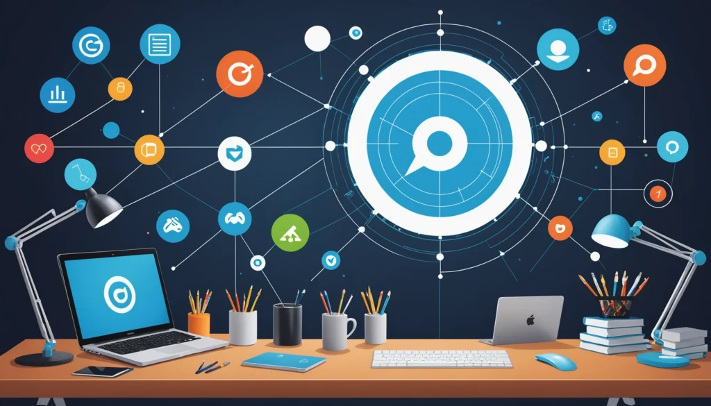 Where to Extract Emails from GitHub User Profiles, Digital art, technology concept, abstract, clean lines, minimalist, corporate blue and white, data visualization, glowing nodes, wordpress, php, html, css
