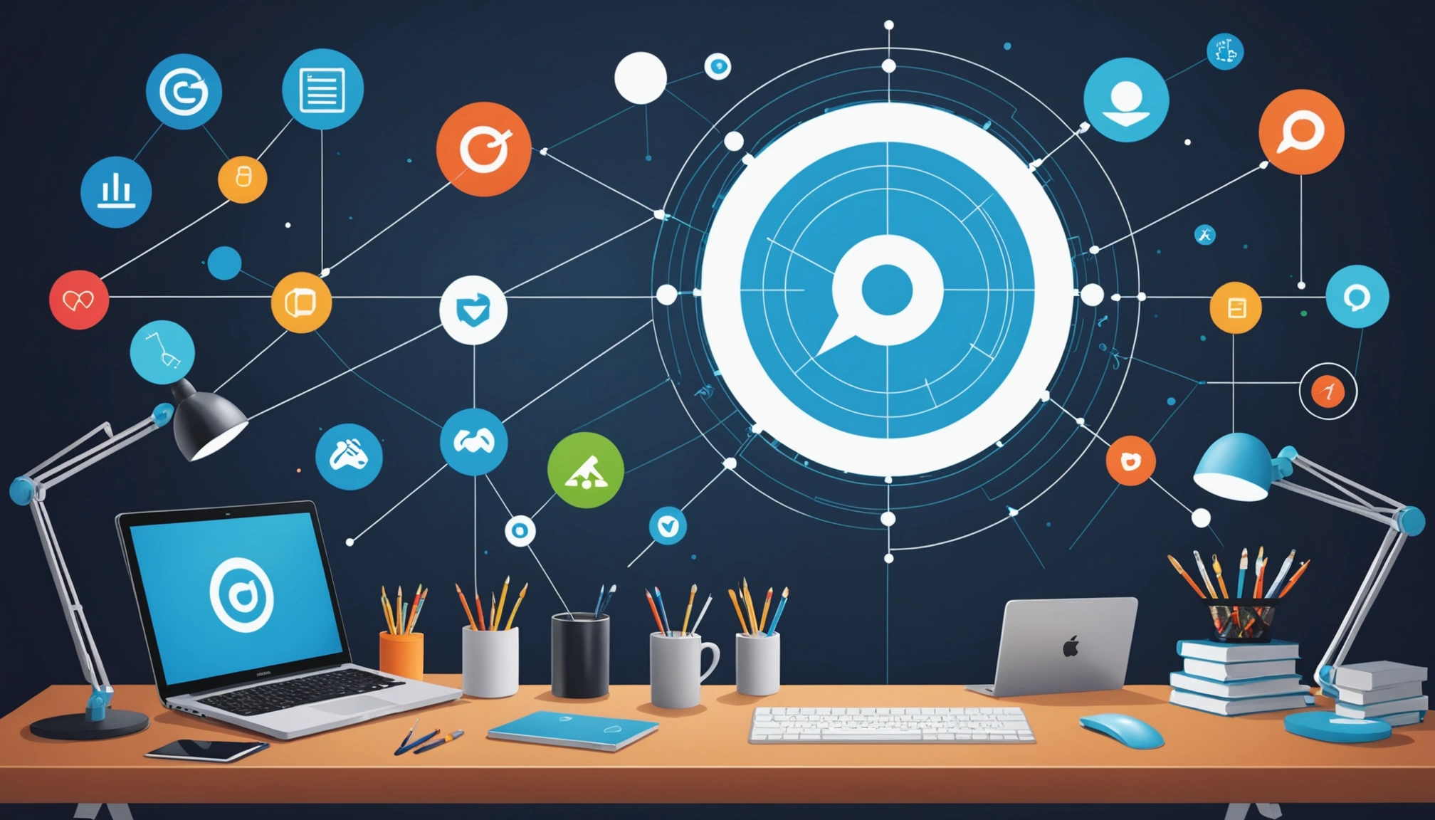 Where to Extract Emails from GitHub User Profiles, Digital art, technology concept, abstract, clean lines, minimalist, corporate blue and white, data visualization, glowing nodes, wordpress, php, html, css