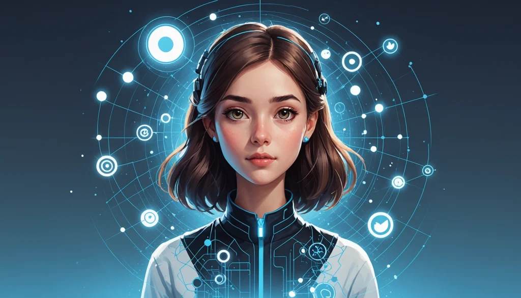 Where to Extract Leads from Upwork Profiles, Digital art, technology concept, abstract, clean lines, minimalist, corporate blue and white, data visualization, glowing nodes, wordpress, php, html, css