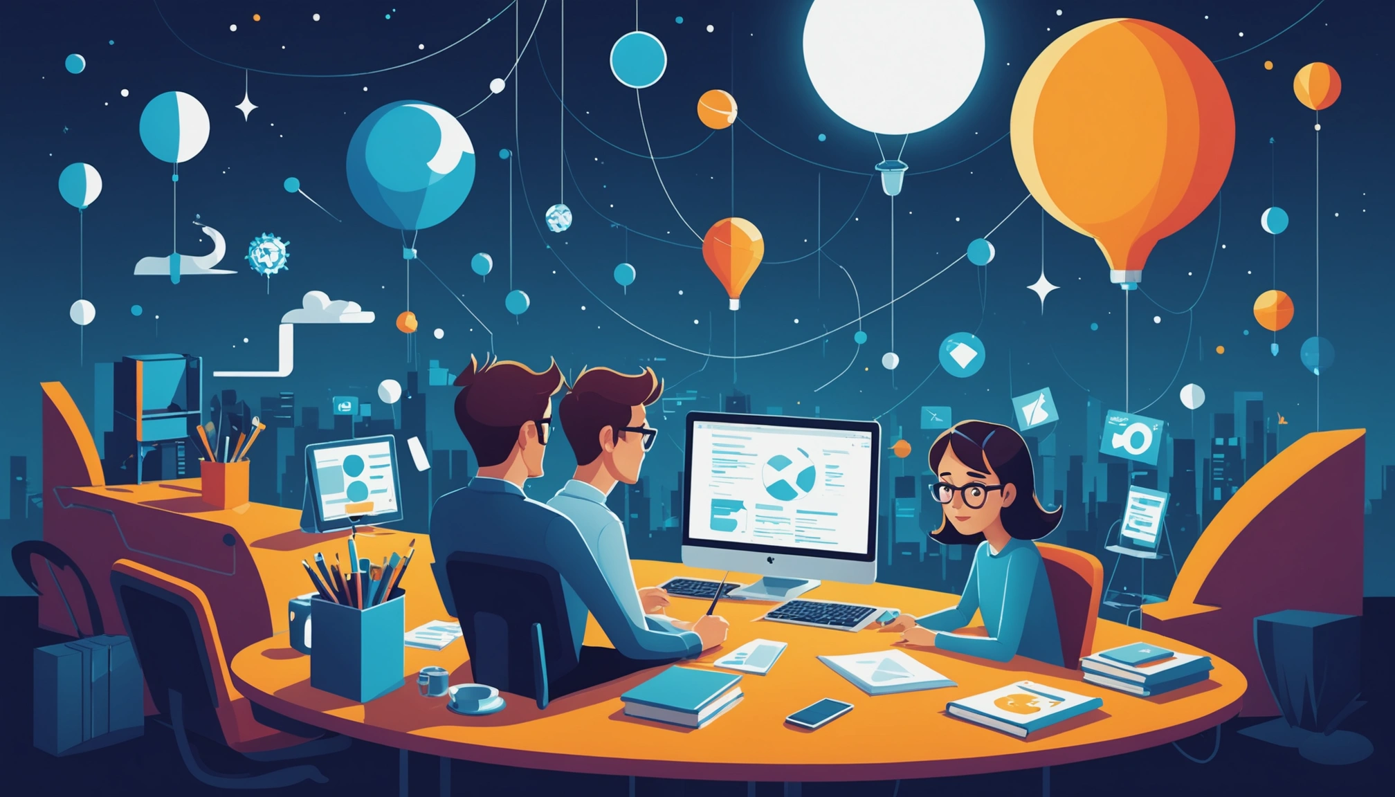 Where to Extract Leads from Udemy Instructors, Digital art, technology concept, abstract, clean lines, minimalist, corporate blue and white, data visualization, glowing nodes, wordpress, php, html, css