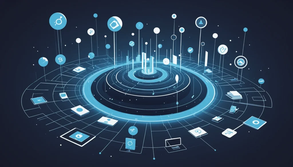 Where to Find Podia Users Contact Info, Digital art, technology concept, abstract, clean lines, minimalist, corporate blue and white, data visualization, glowing nodes, wordpress, php, html, css