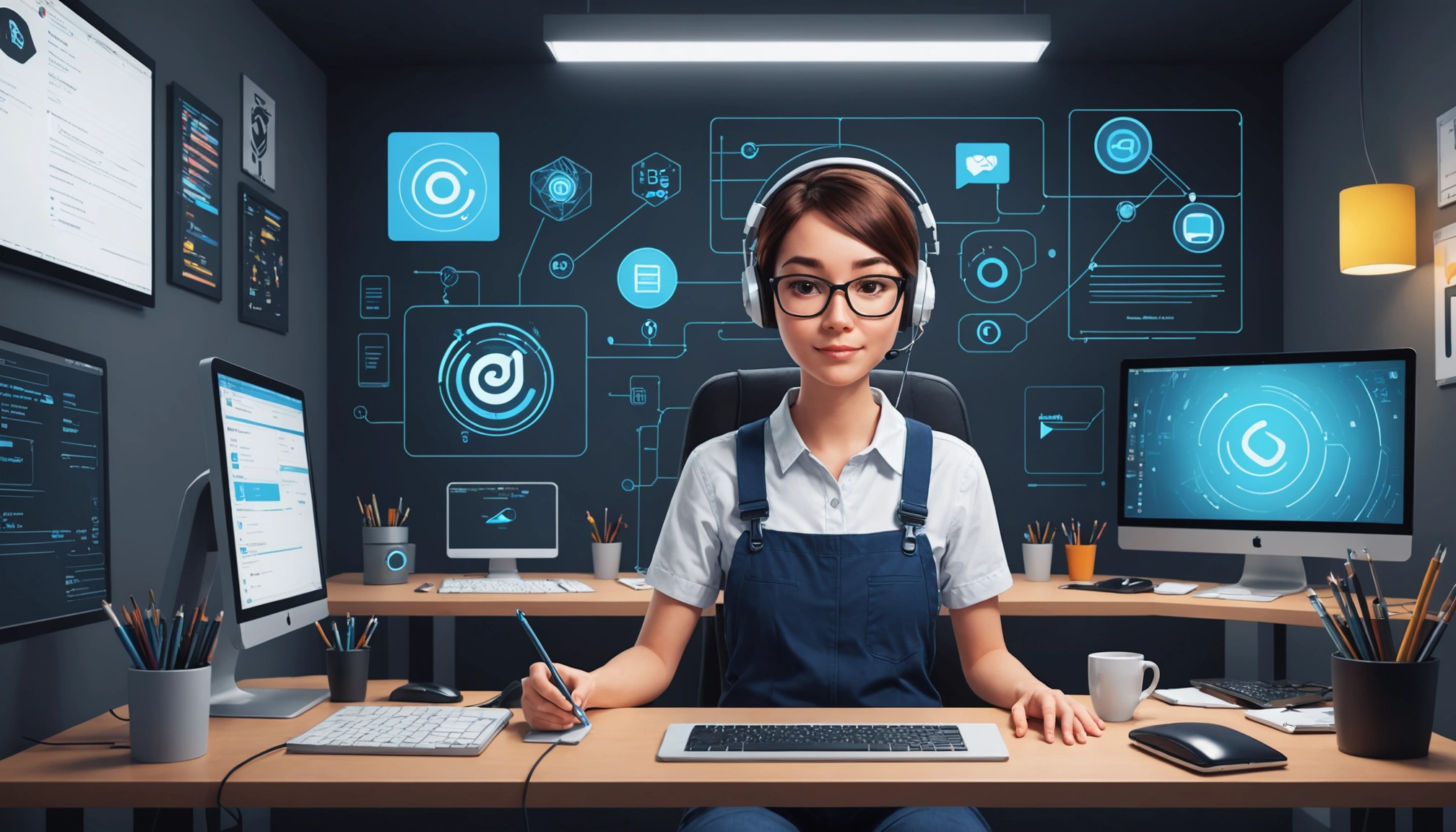 Where to Find Twitch Streamers Business Emails, Digital art, technology concept, abstract, clean lines, minimalist, corporate blue and white, data visualization, glowing nodes, wordpress, php, html, css