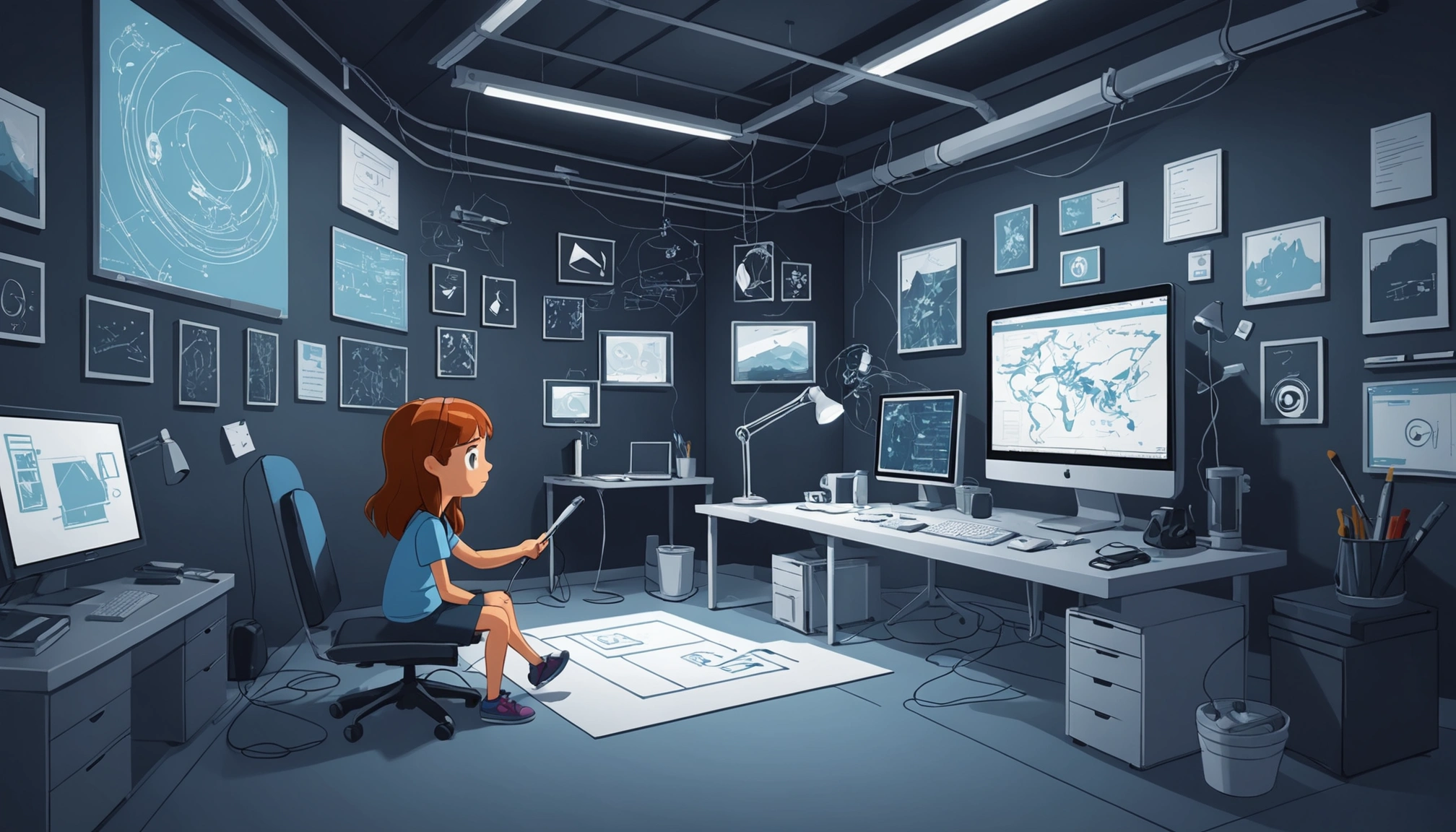 Where to Extract Leads from Videographers, Digital art, technology concept, abstract, clean lines, minimalist, corporate blue and white, data visualization, glowing nodes, wordpress, php, html, css