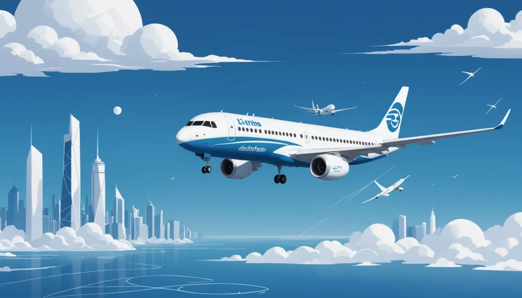 Where to Find Airlines Contact Info, Digital art, technology concept, abstract, clean lines, minimalist, corporate blue and white, data visualization, glowing nodes, wordpress, php, html, css