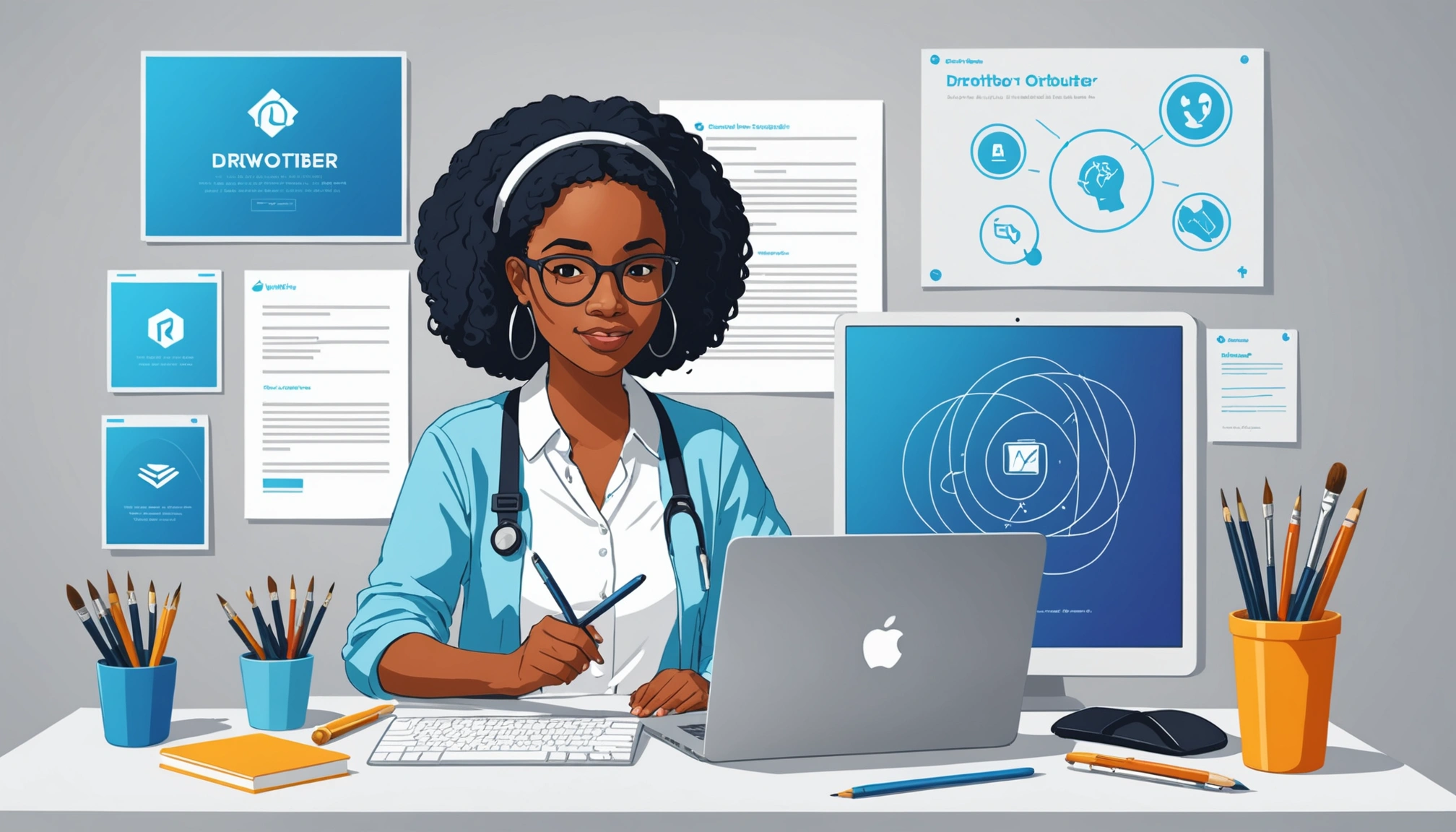 Where to Scrape Mental Health Counselors Emails, Digital art, technology concept, abstract, clean lines, minimalist, corporate blue and white, data visualization, glowing nodes, wordpress, php, html, css