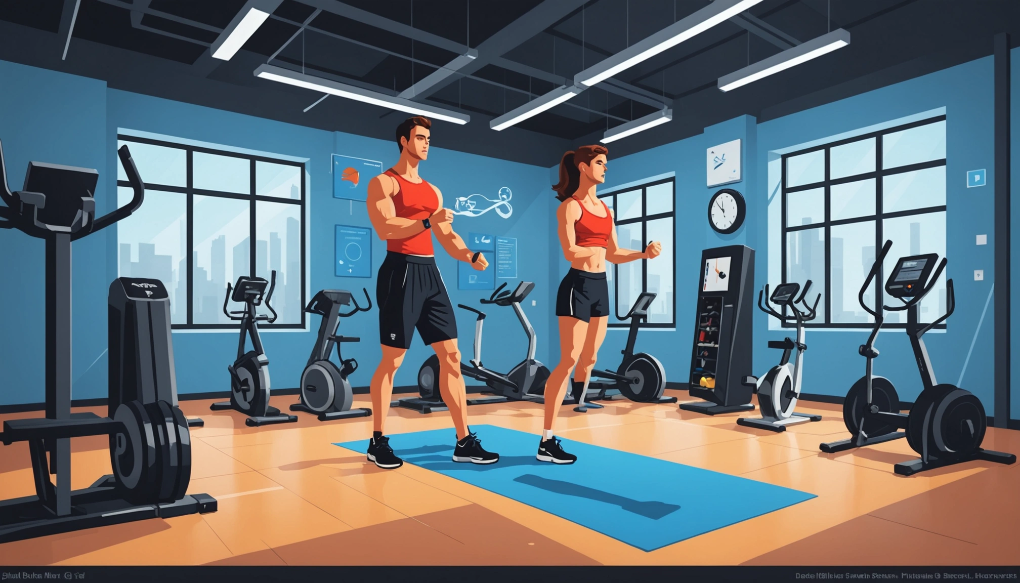Where to Find Gyms and Fitness Centers Contact Info, Digital art, technology concept, abstract, clean lines, minimalist, corporate blue and white, data visualization, glowing nodes, wordpress, php, html, css