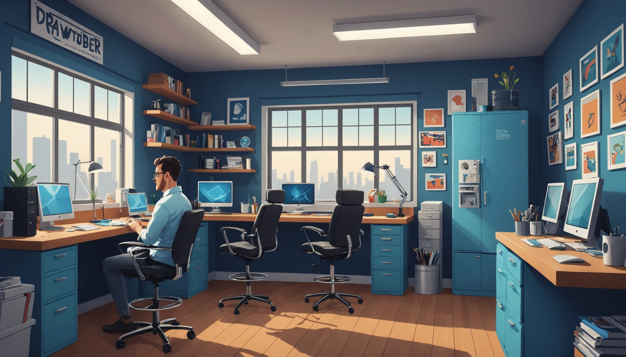 Where to Scrape Barbershops Emails, Digital art, technology concept, abstract, clean lines, minimalist, corporate blue and white, data visualization, glowing nodes, wordpress, php, html, css
