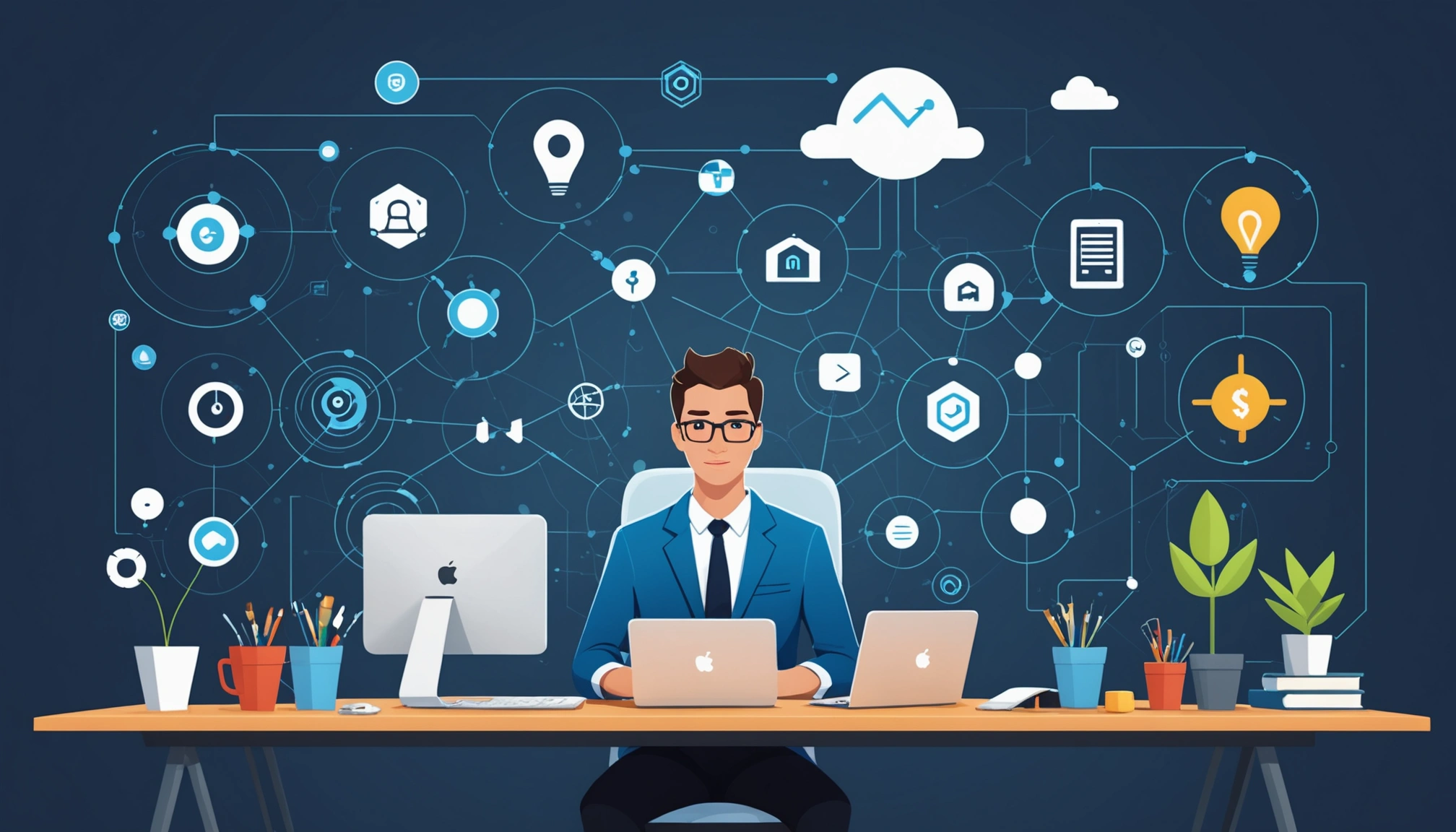 Where to Find Insurance Agents Contact Info, Digital art, technology concept, abstract, clean lines, minimalist, corporate blue and white, data visualization, glowing nodes, wordpress, php, html, css