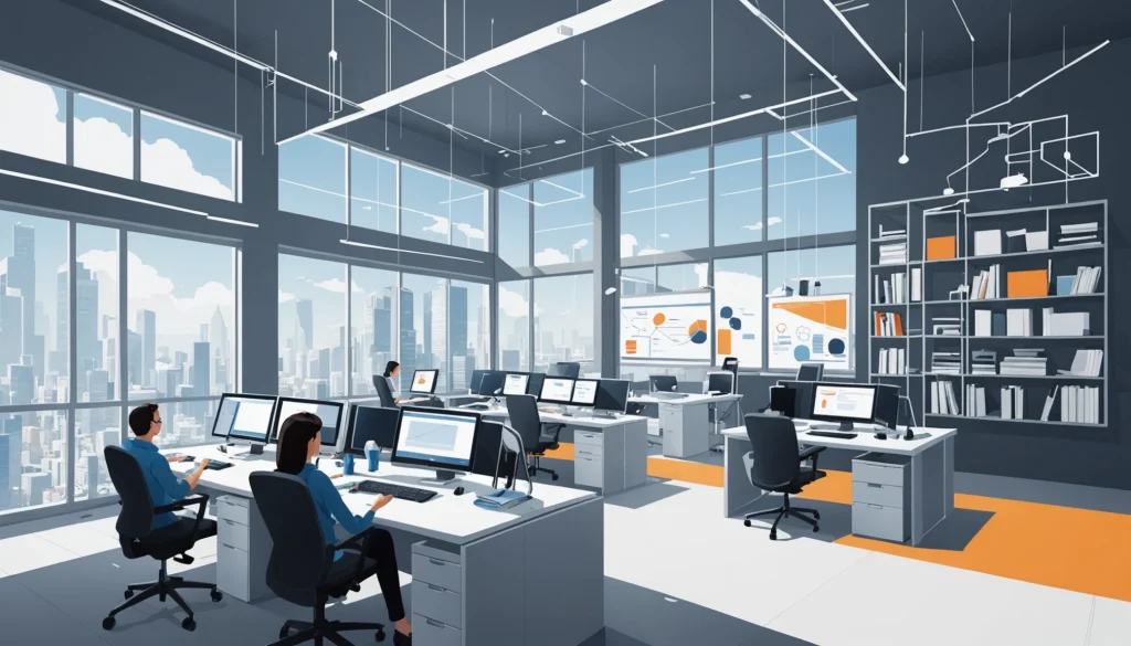 Where to Find Architects and Engineers Contact Info, Digital art, technology concept, abstract, clean lines, minimalist, corporate blue and white, data visualization, glowing nodes, wordpress, php, html, css