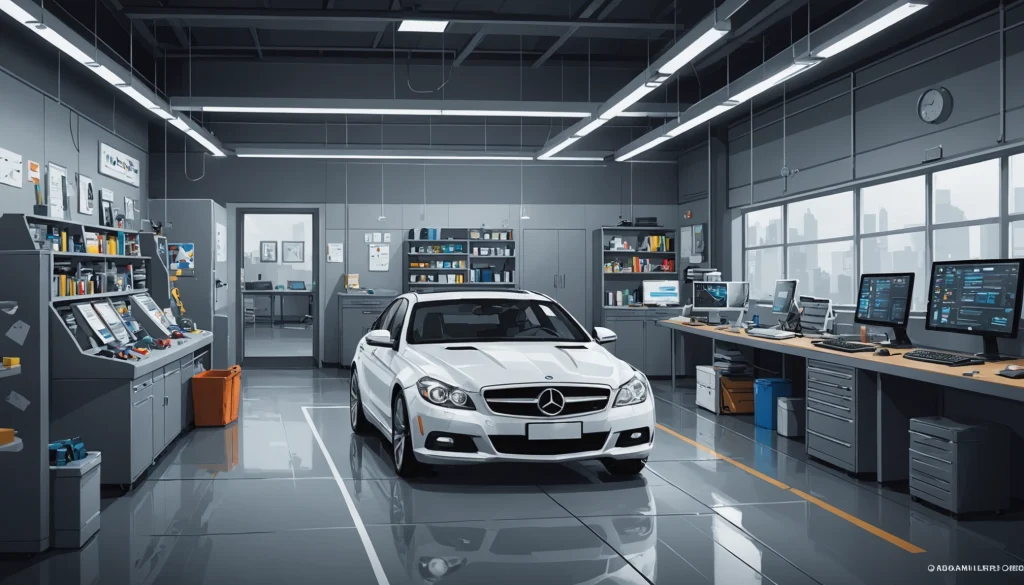 Where to Find Auto Body Shops Contact Info, Digital art, technology concept, abstract, clean lines, minimalist, corporate blue and white, data visualization, glowing nodes, wordpress, php, html, css
