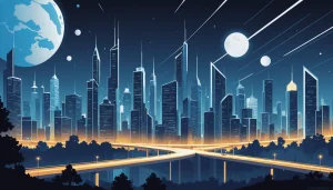Where to Extract Leads from Municipalities, Digital art, technology concept, abstract, clean lines, minimalist, corporate blue and white, data visualization, glowing nodes, wordpress, php, html, css